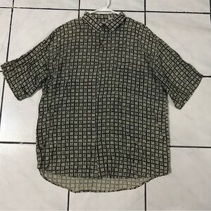 Basic Editions;Vintage Forest Green Men Buttoned Up Shirt 👔